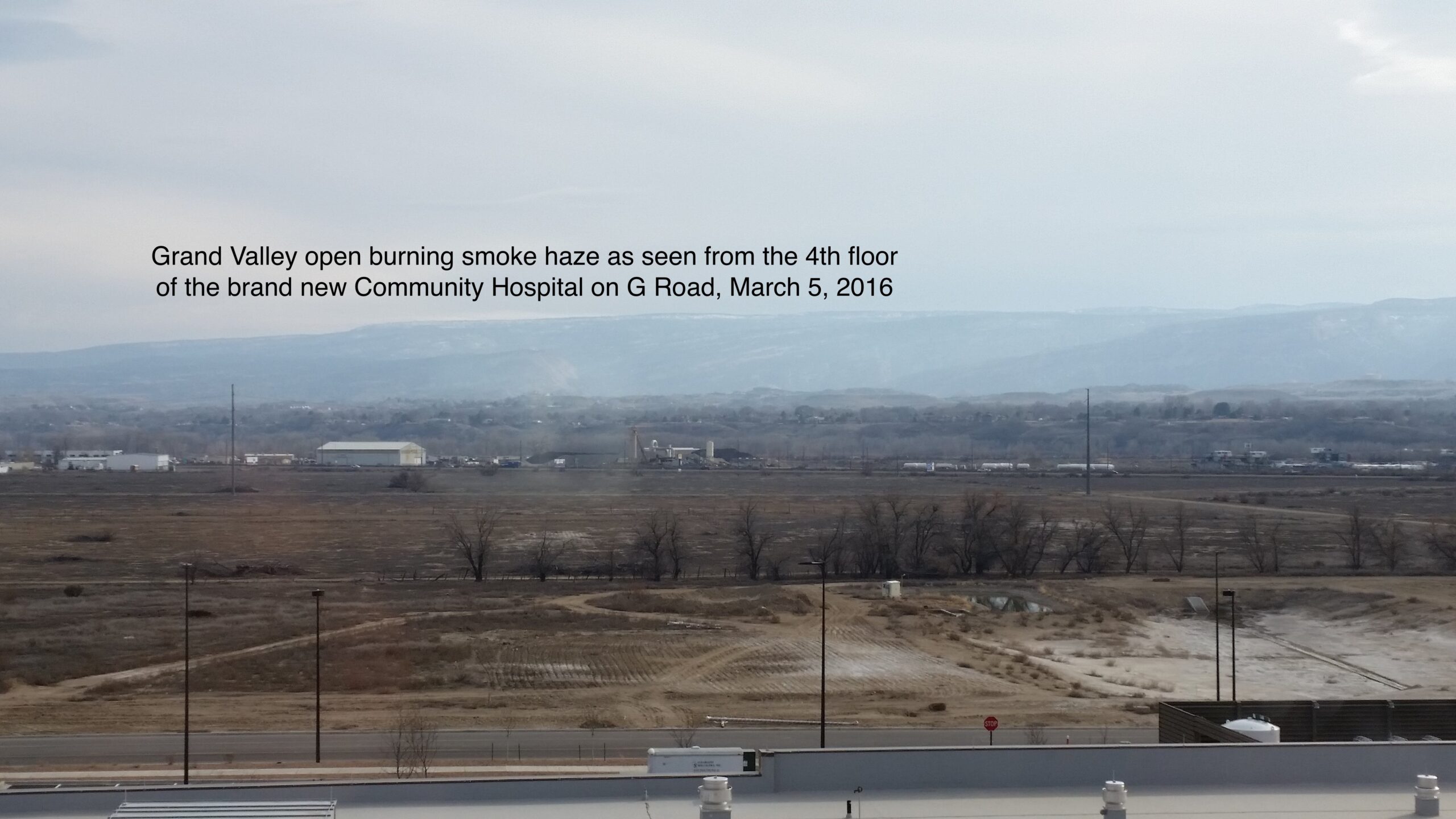 Burn haze fills the valley during open the five months of burning season