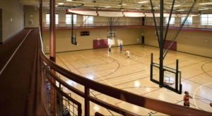 Fruita Rec center's indoor basketball courts and elevated walking track around the courts. Who wouldn't want a terrific facility like this? Why aren't G.J. citizens worth this?