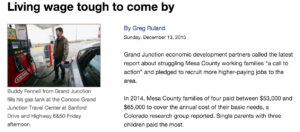 Today's Sentinel talks about the desperate state of the local economy