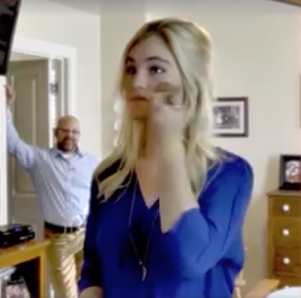 Screencap of TV ad for Christian event promoting female purity [Photo Credit: YouTube]