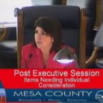 Rose Pugliese, the Mesa County Commissioner in charge of the agencies administering food assistance programs