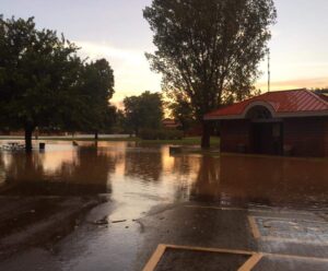 Sherwood Park flooding after a brief summer, 2016 heavy rainstorm