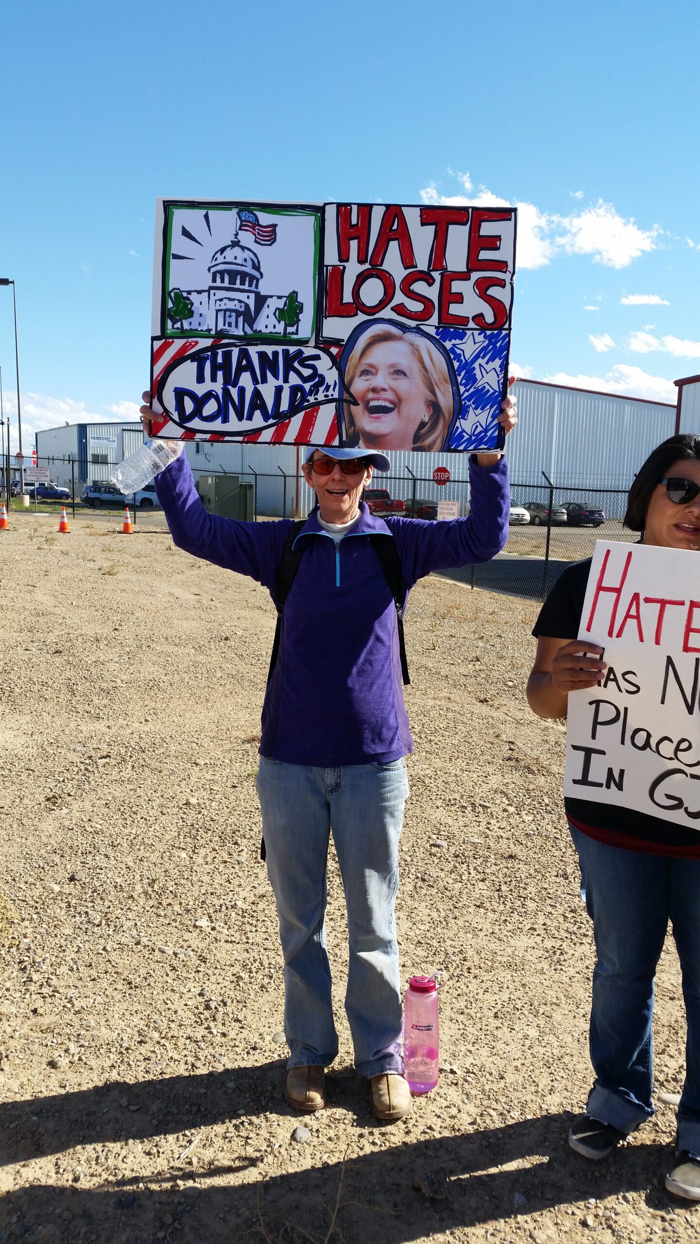Trump protester