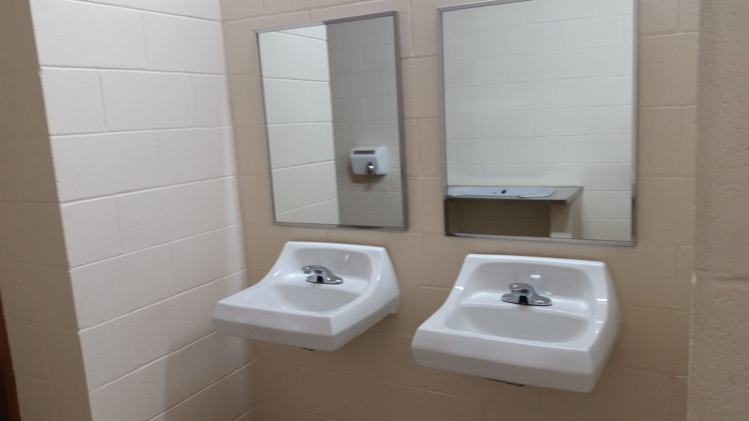 The sinks in the facility