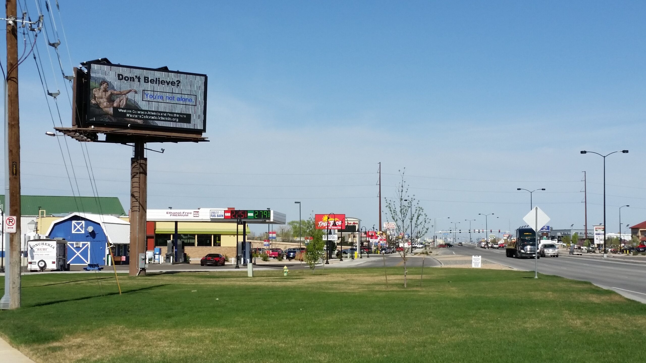 WCAF billboard