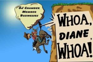Cartoon local citizens created to oppose the direction the G.J. Chamber of Commerce took with respect to local businesses