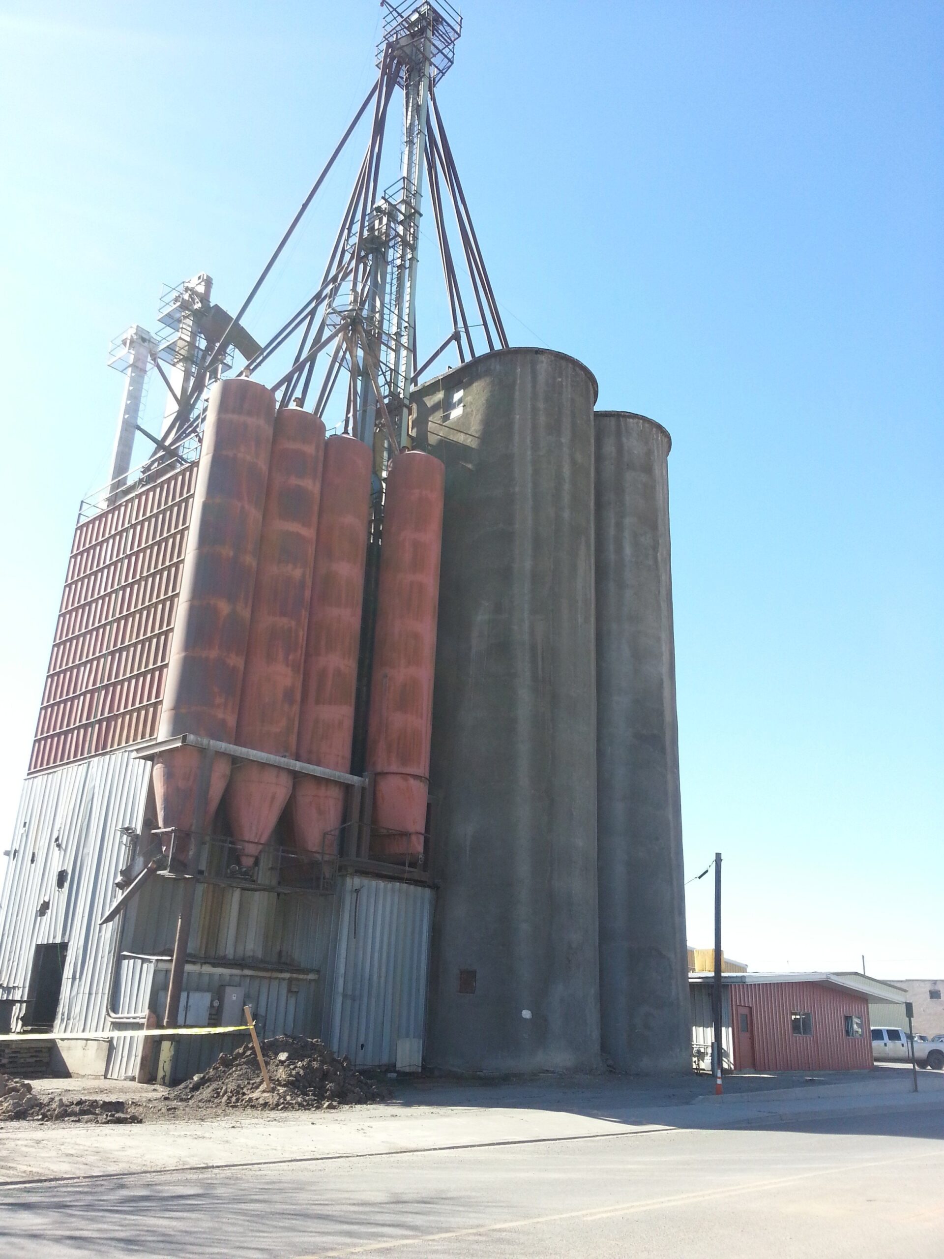 The old Mesa Feed building on south 7th Street in LoJo is being rebuilt into a climbing and trampoline amusement park.