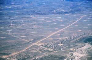 Drilling density in the Uintah Basin, where Vernal is located